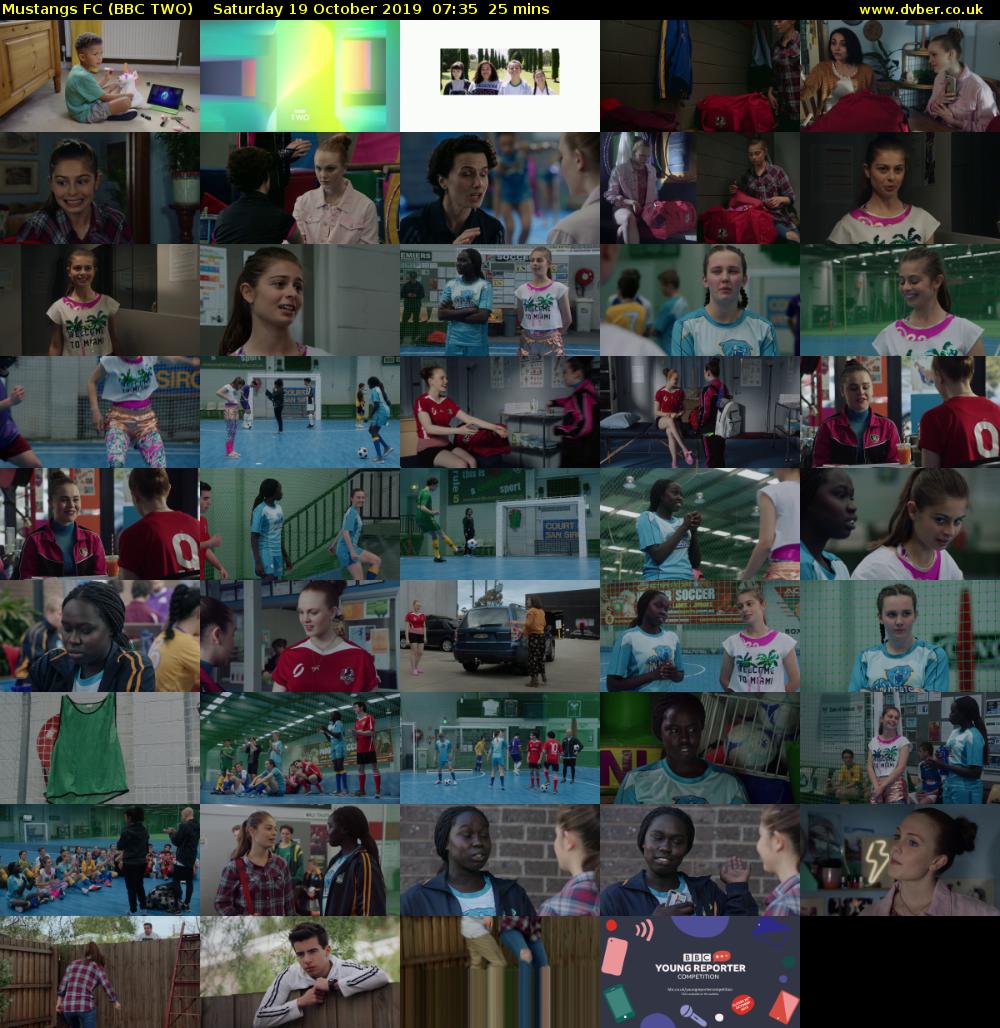 Mustangs FC (BBC TWO) Saturday 19 October 2019 07:35 - 08:00