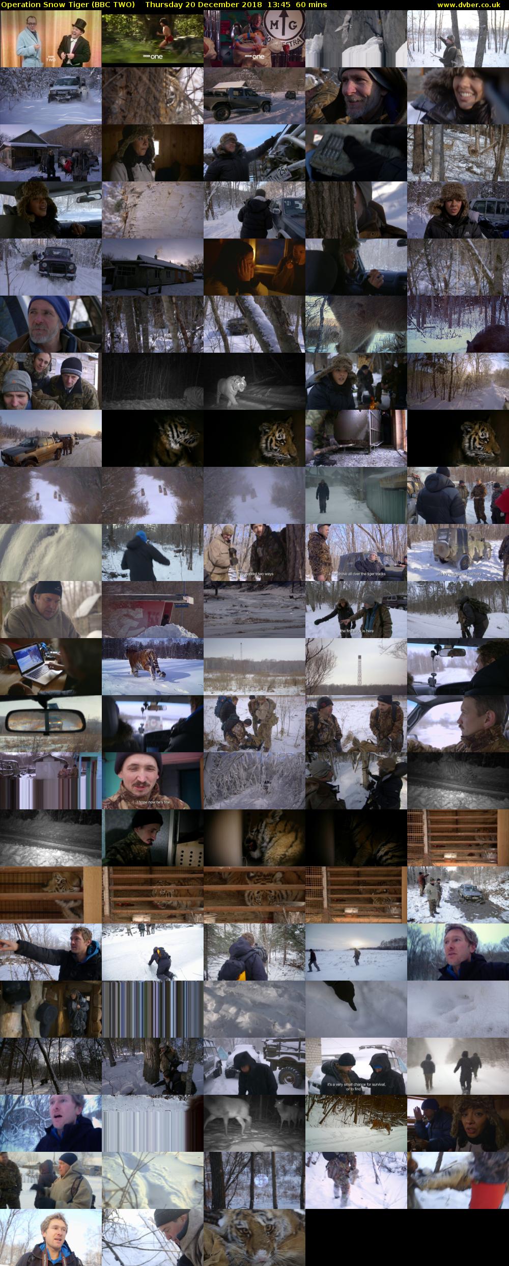 Operation Snow Tiger (BBC TWO) Thursday 20 December 2018 13:45 - 14:45