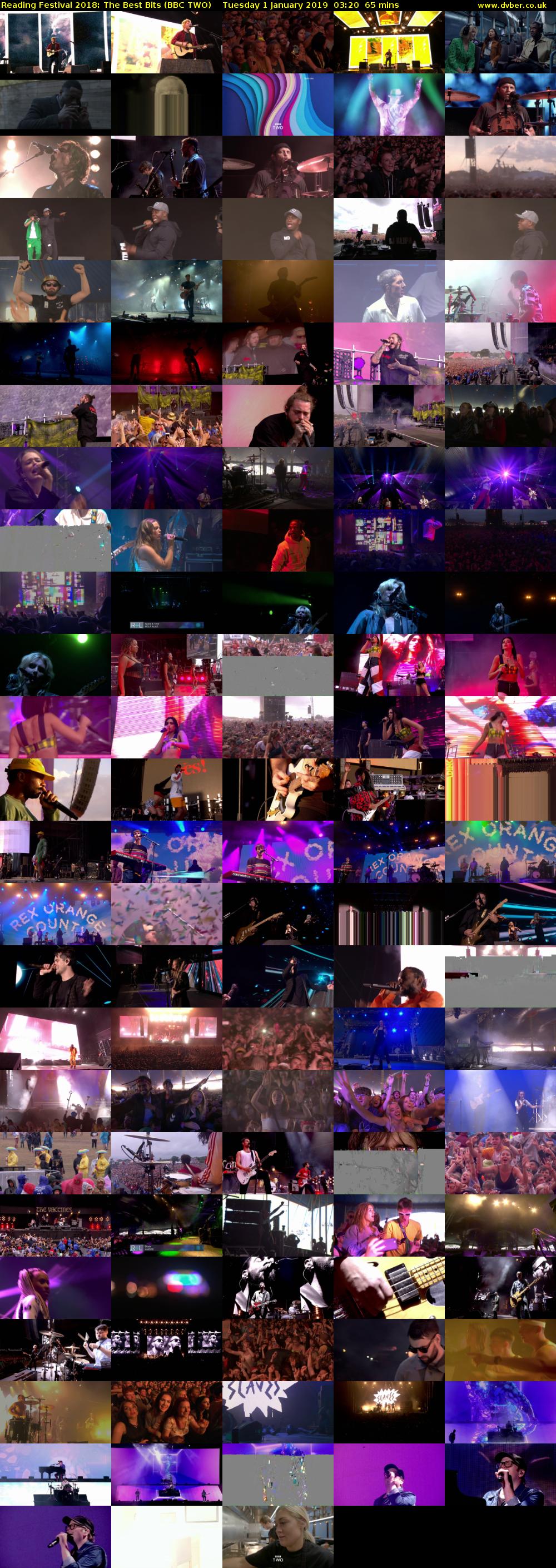 Reading Festival 2018: The Best Bits (BBC TWO) Tuesday 1 January 2019 03:20 - 04:25