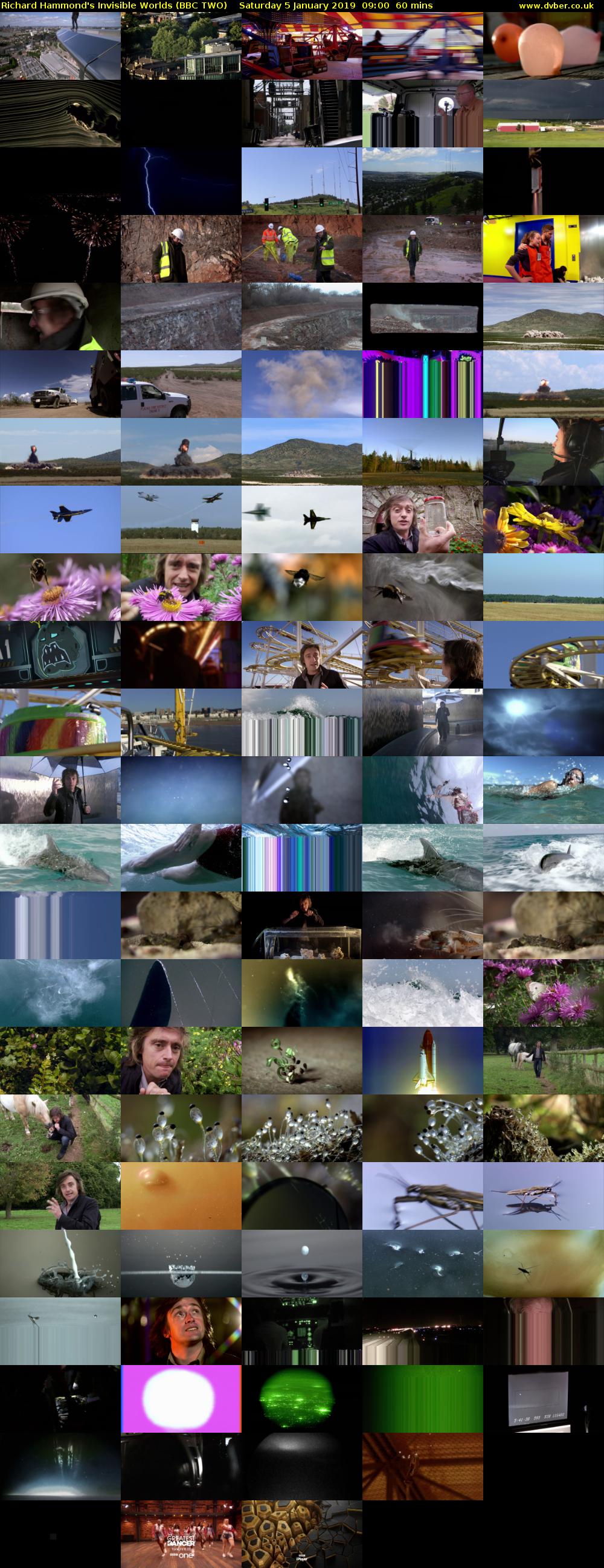 Richard Hammond's Invisible Worlds (BBC TWO) Saturday 5 January 2019 09:00 - 10:00