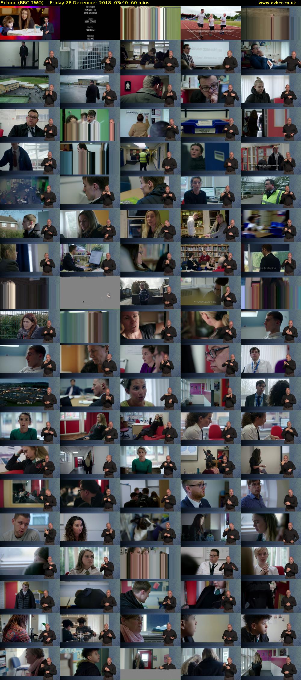 School (BBC TWO) Friday 28 December 2018 03:40 - 04:40
