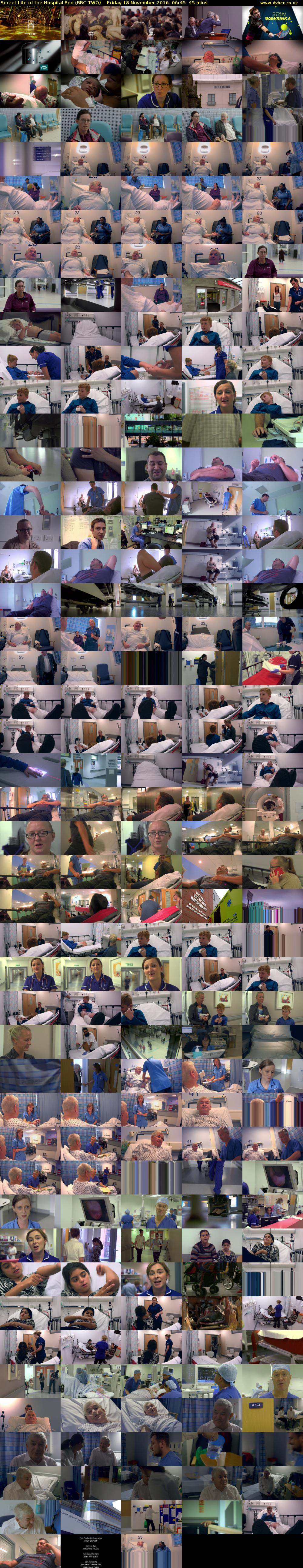 Secret Life of the Hospital Bed (BBC TWO) Friday 18 November 2016 06:45 - 07:30