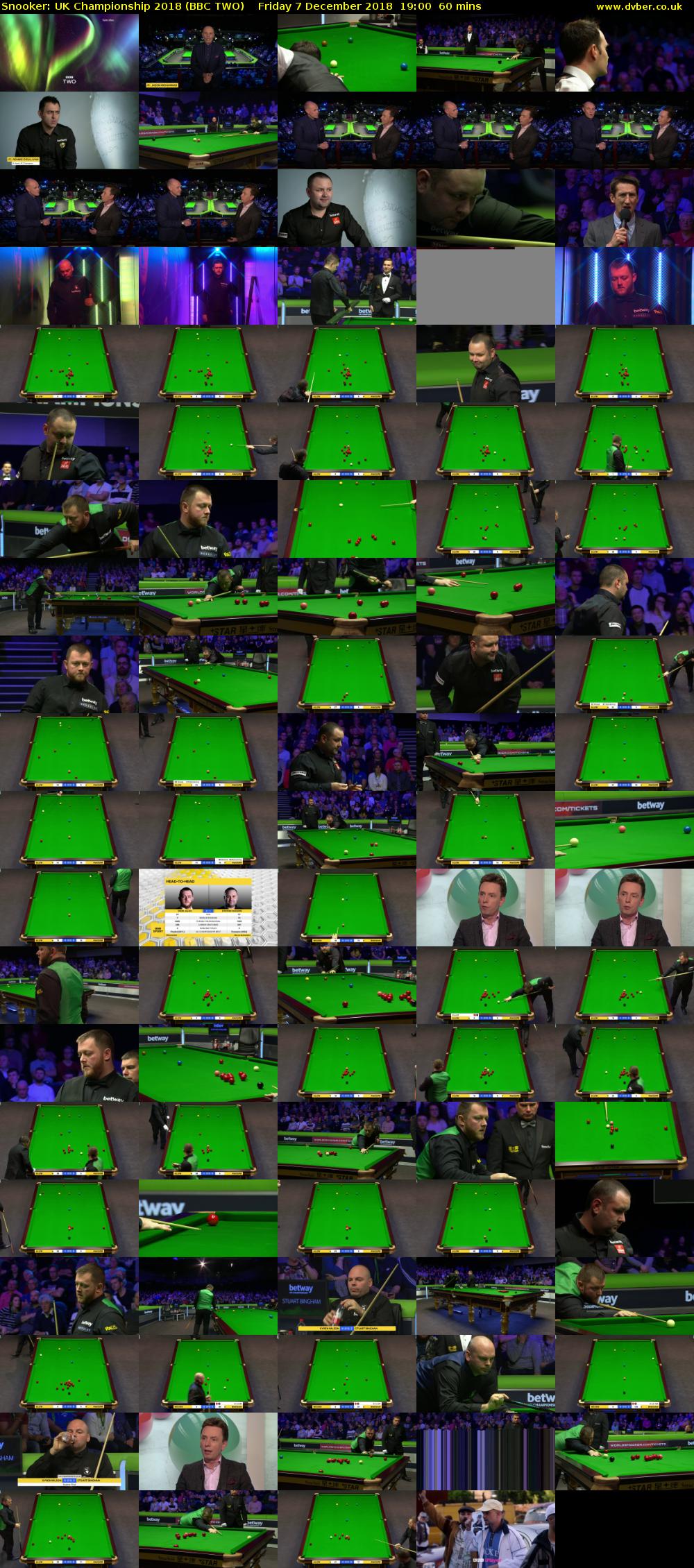Snooker: UK Championship 2018 (BBC TWO) Friday 7 December 2018 19:00 - 20:00