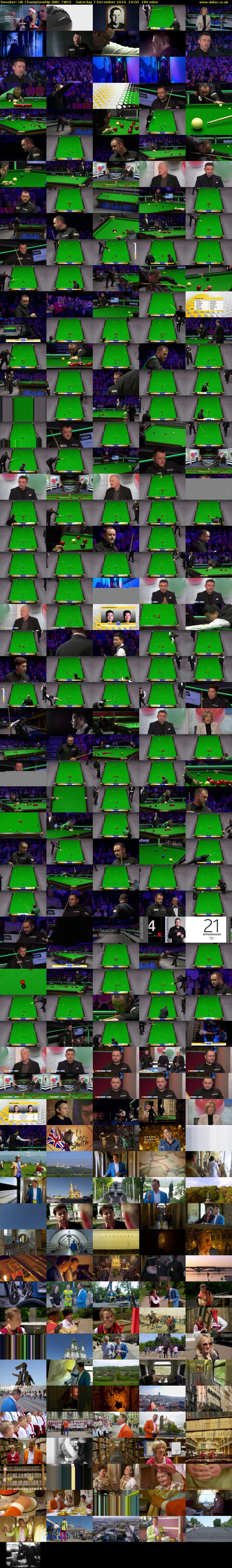 Snooker: UK Championship (BBC TWO) Saturday 7 December 2019 19:00 - 22:00