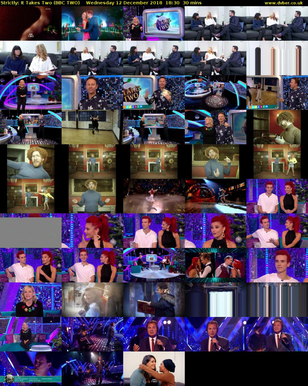 Strictly: It Takes Two (BBC TWO) Wednesday 12 December 2018 18:30 - 19:00
