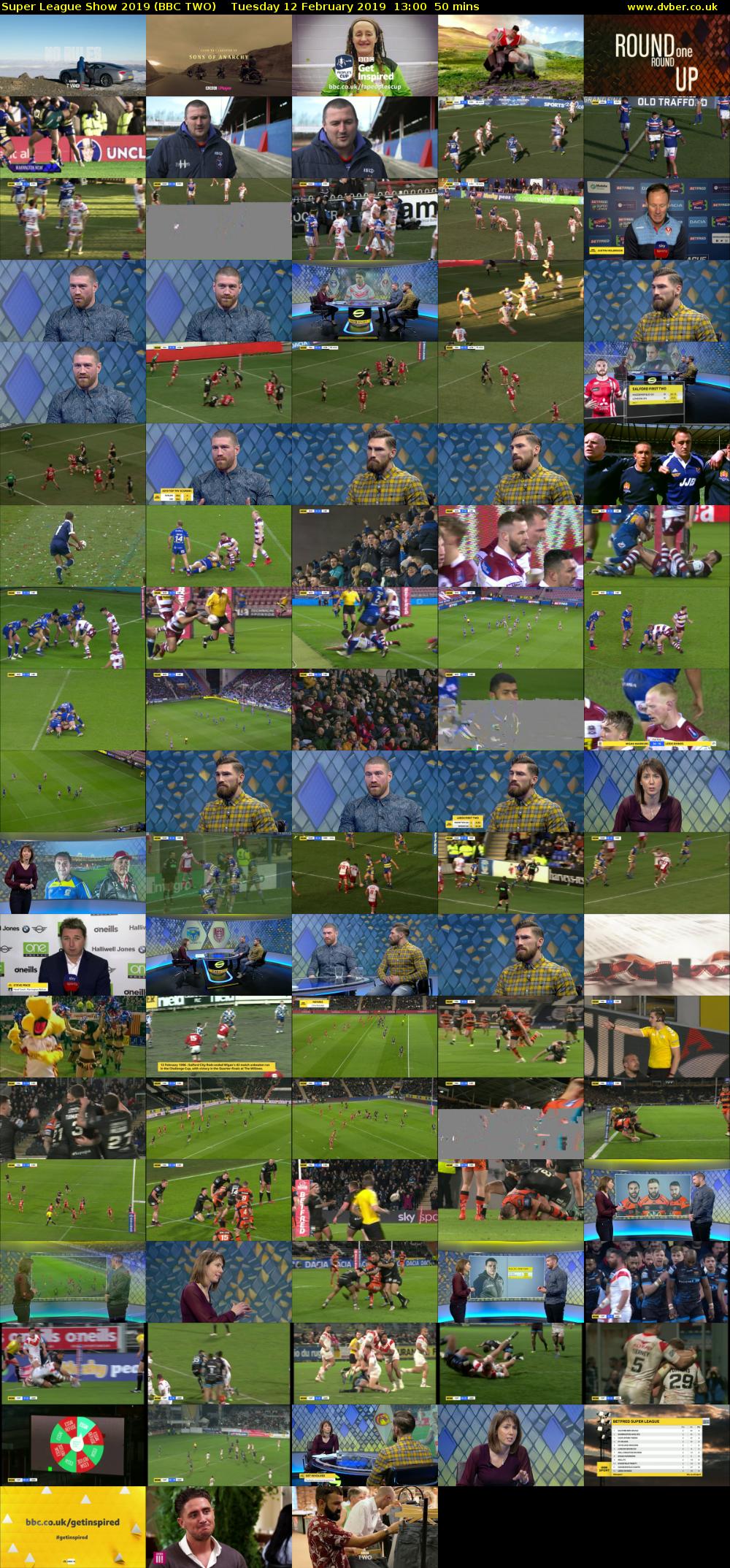 Super League Show 2019 (BBC TWO) Tuesday 12 February 2019 13:00 - 13:50