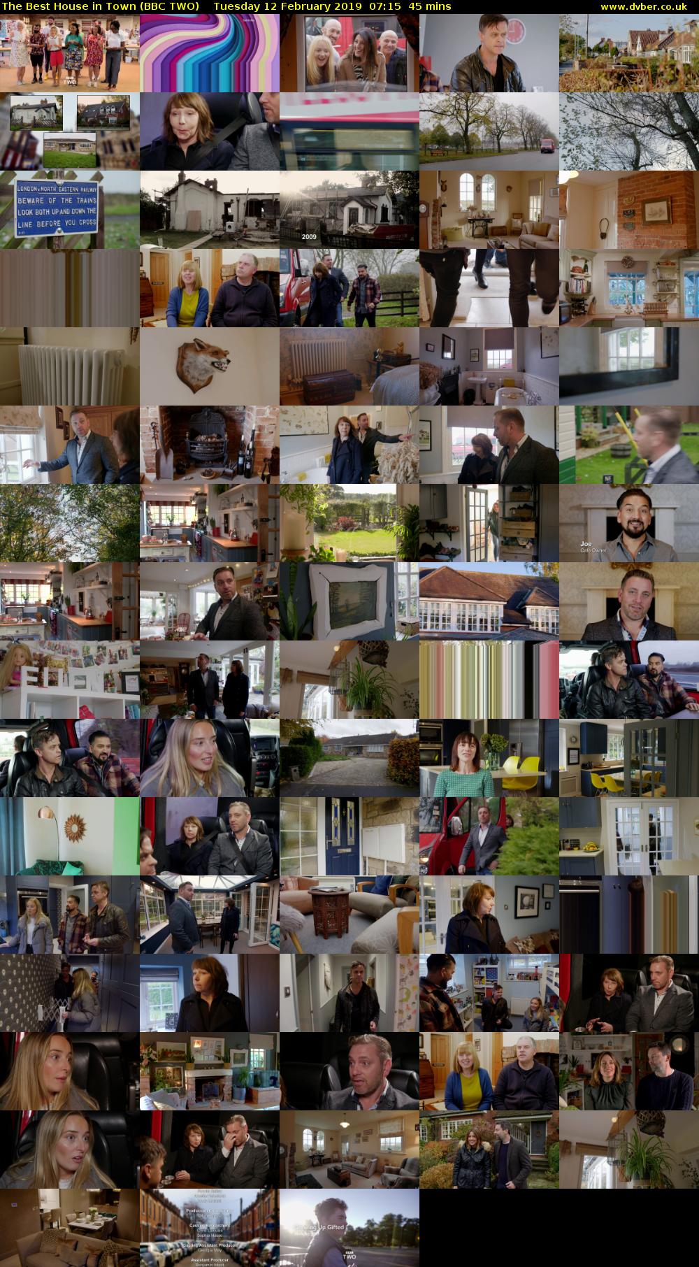 The Best House in Town (BBC TWO) Tuesday 12 February 2019 07:15 - 08:00