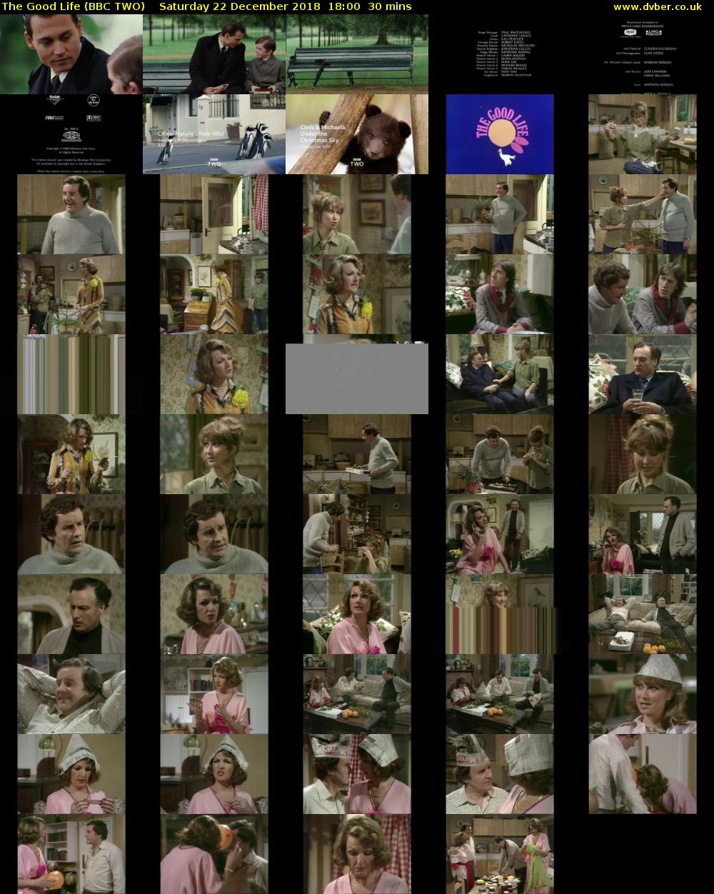 The Good Life (BBC TWO) Saturday 22 December 2018 18:00 - 18:30