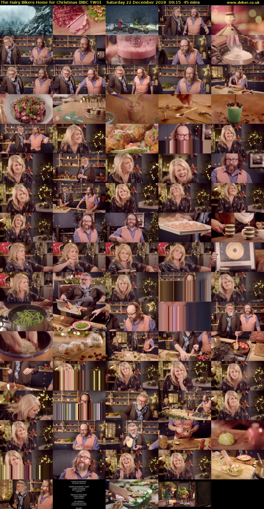 The Hairy Bikers Home for Christmas (BBC TWO) Saturday 22 December 2018 09:15 - 10:00