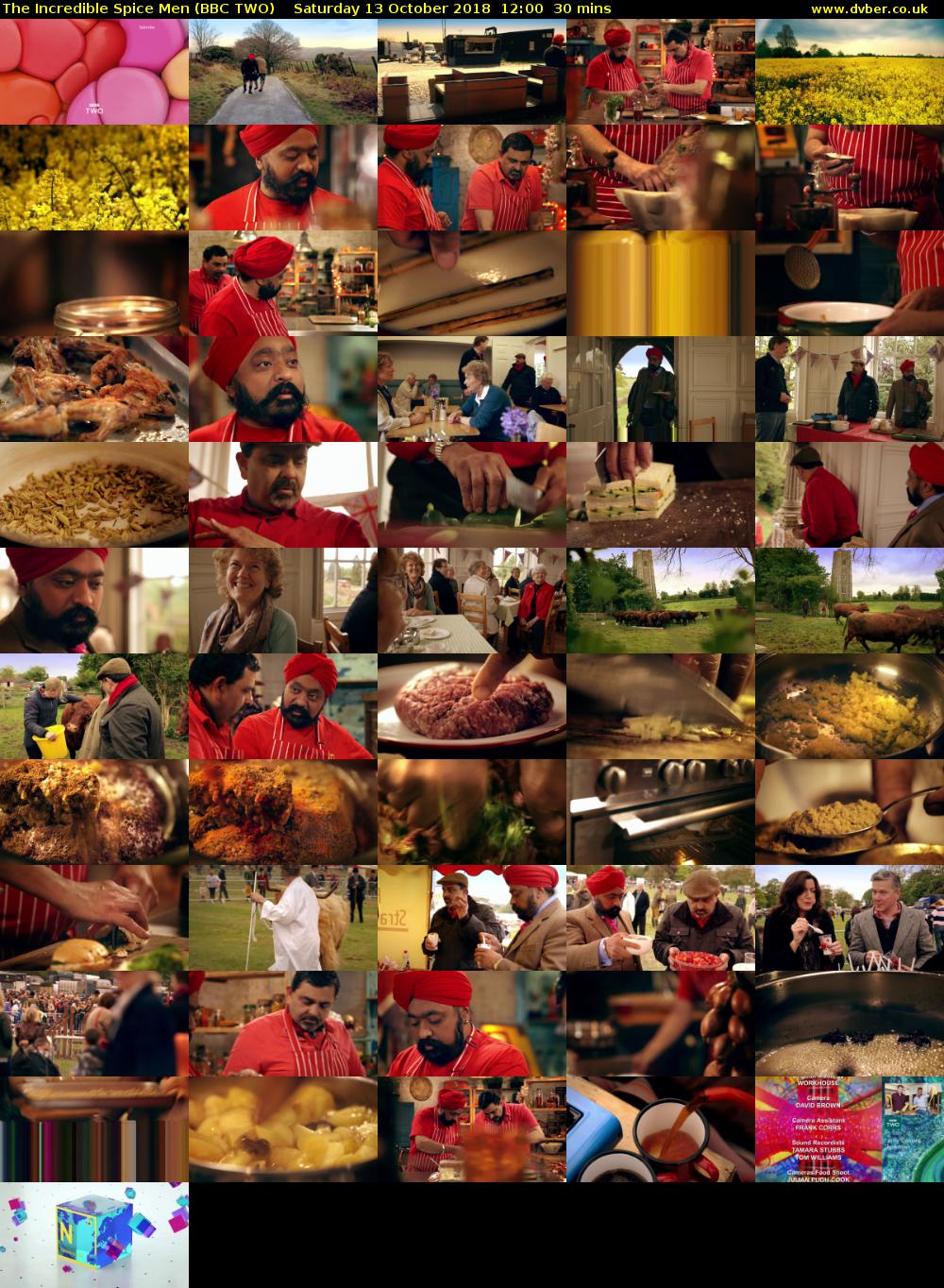 The Incredible Spice Men (BBC TWO) Saturday 13 October 2018 12:00 - 12:30
