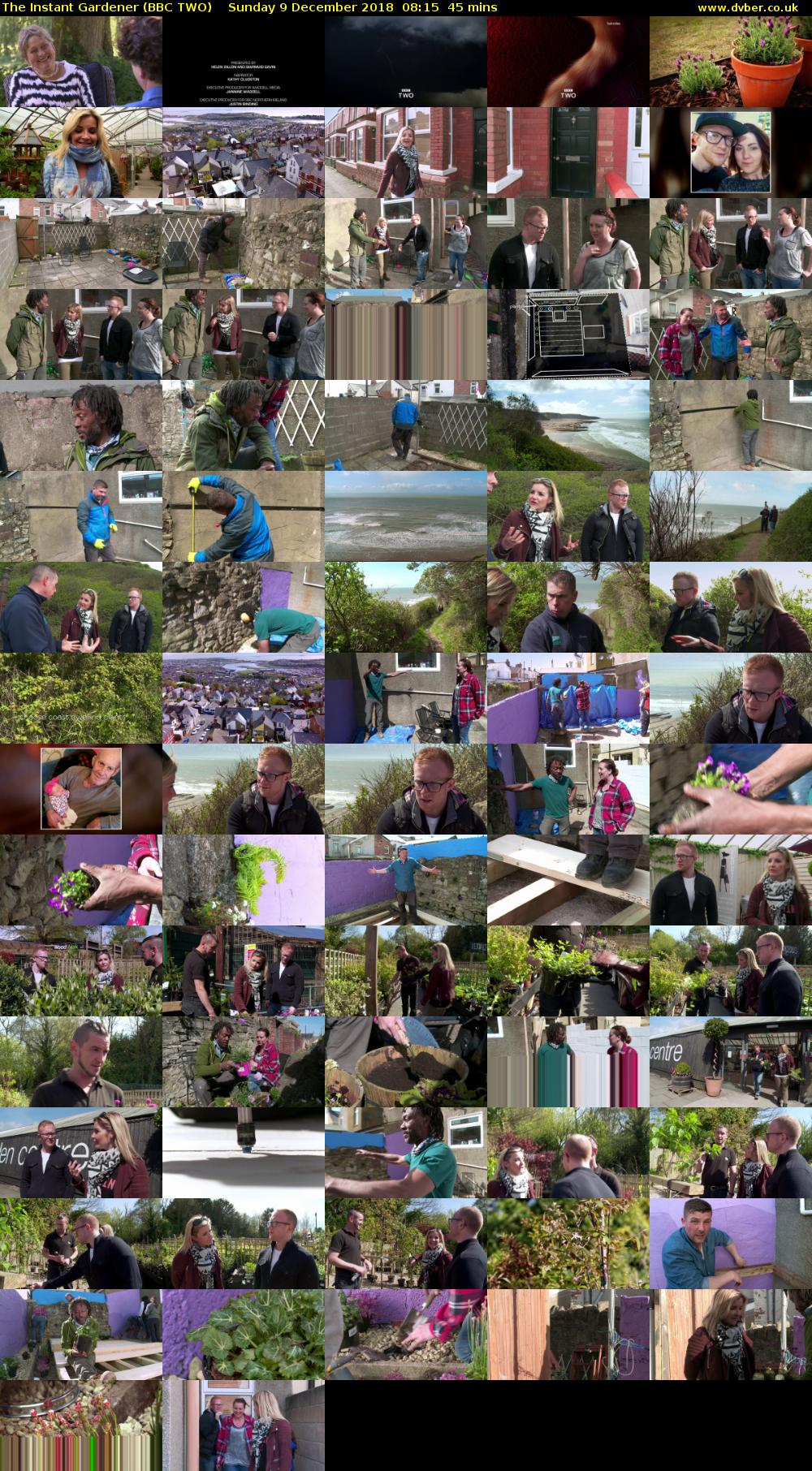 The Instant Gardener (BBC TWO) Sunday 9 December 2018 08:15 - 09:00