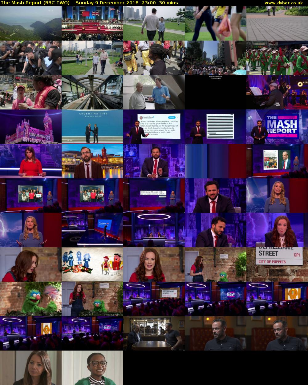 The Mash Report (BBC TWO) Sunday 9 December 2018 23:00 - 23:30