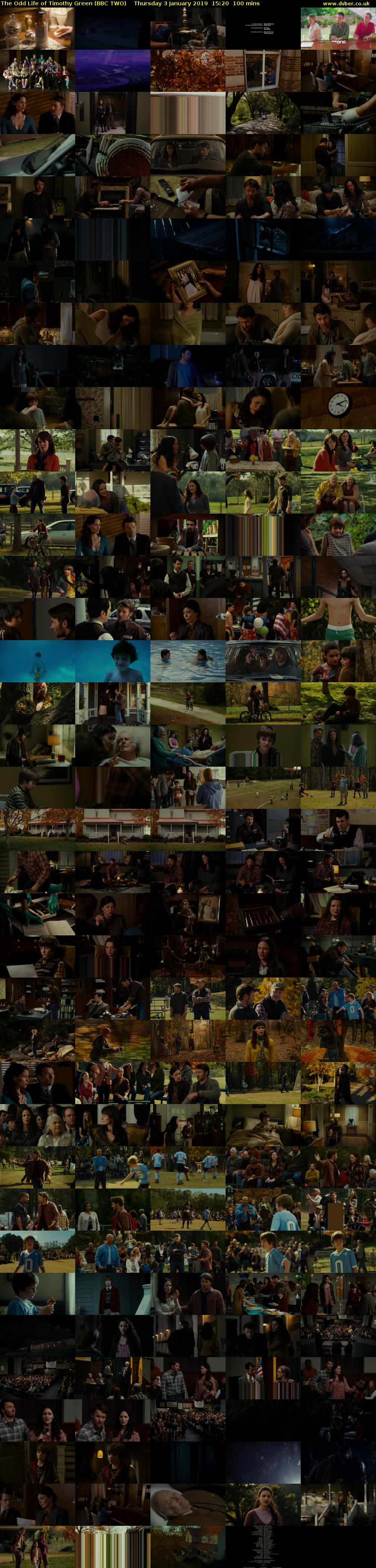 The Odd Life of Timothy Green (BBC TWO) Thursday 3 January 2019 15:20 - 17:00