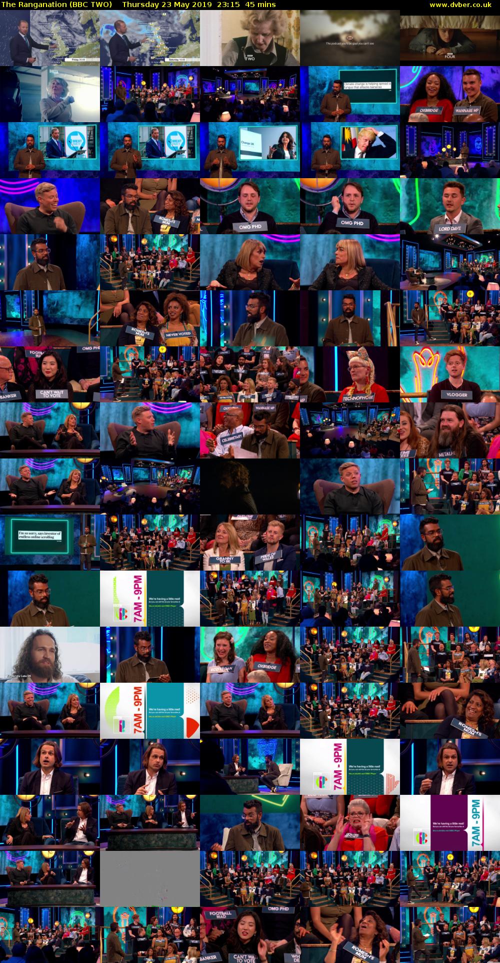 The Ranganation (BBC TWO) Thursday 23 May 2019 23:15 - 00:00