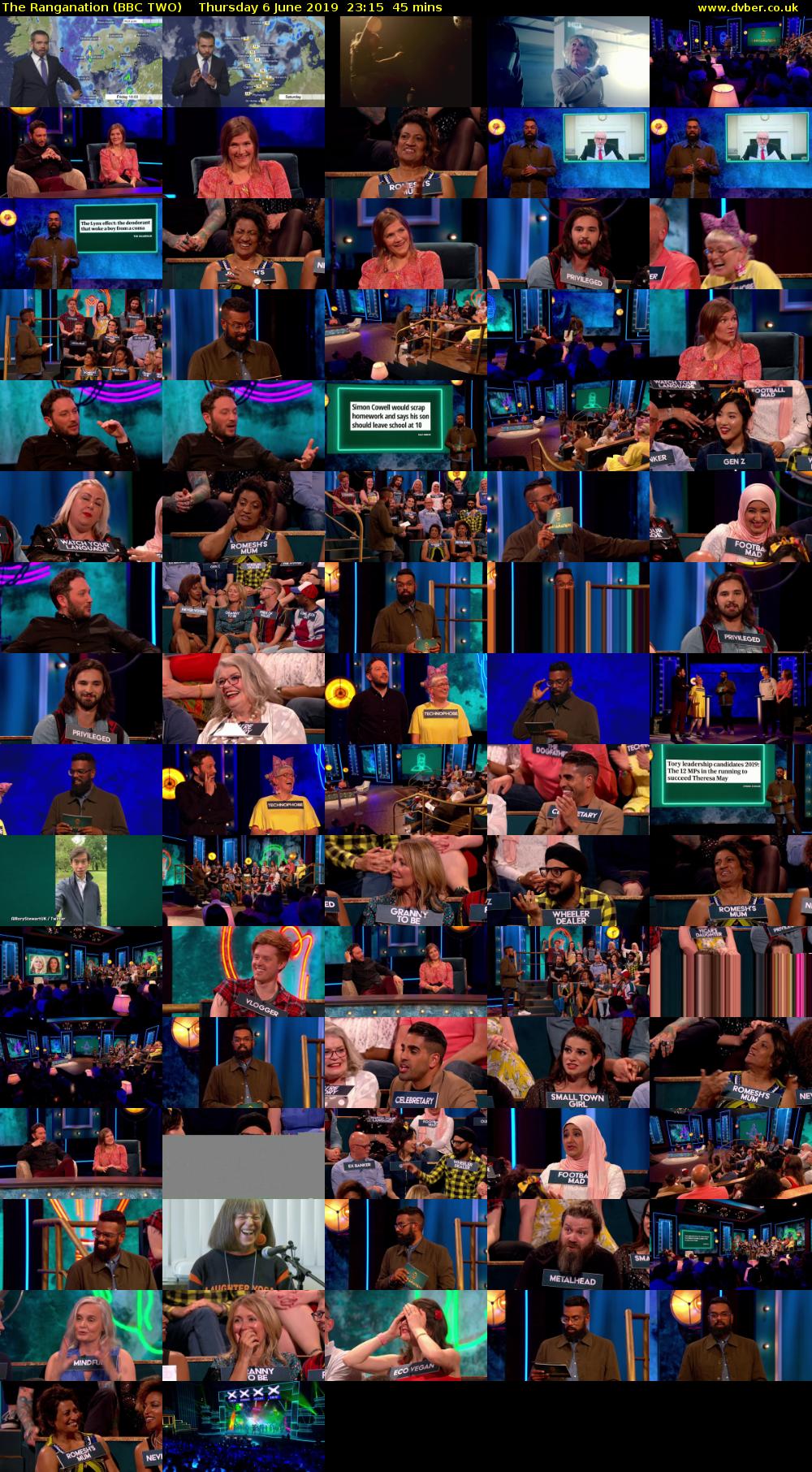 The Ranganation (BBC TWO) Thursday 6 June 2019 23:15 - 00:00