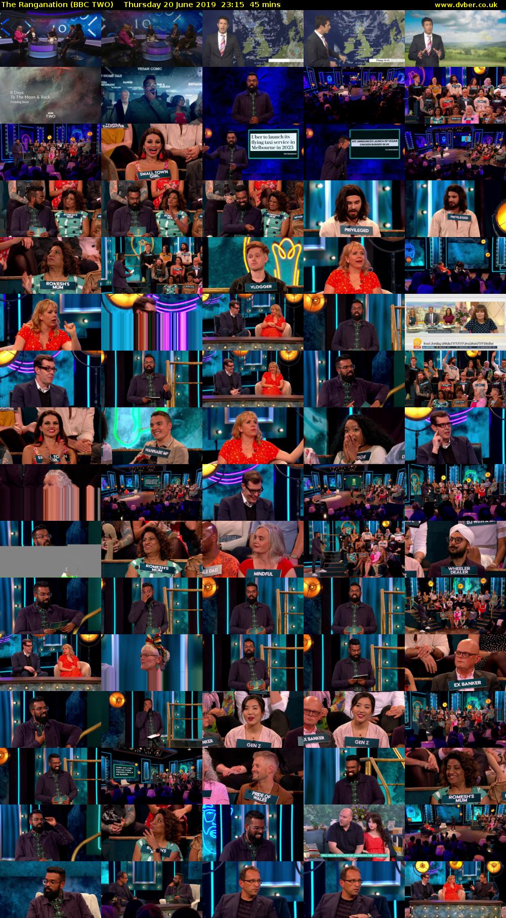 The Ranganation (BBC TWO) Thursday 20 June 2019 23:15 - 00:00