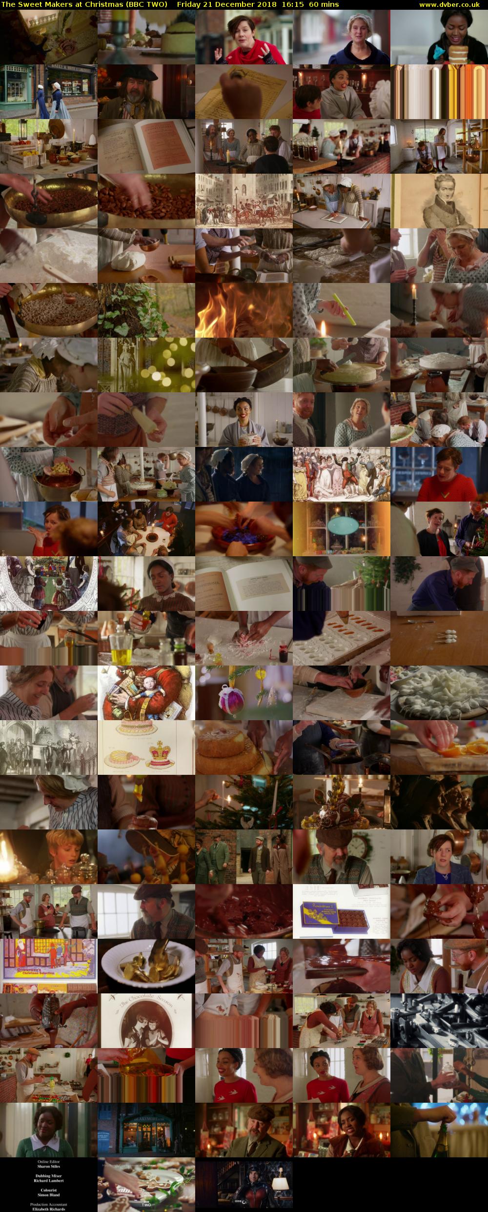 The Sweet Makers at Christmas (BBC TWO) Friday 21 December 2018 16:15 - 17:15