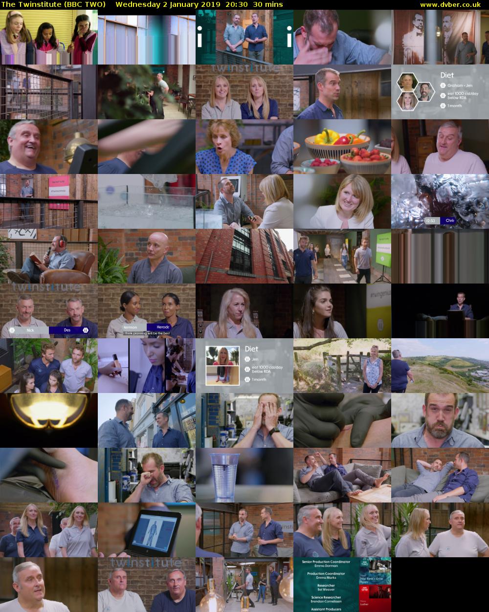 The Twinstitute (BBC TWO) Wednesday 2 January 2019 20:30 - 21:00