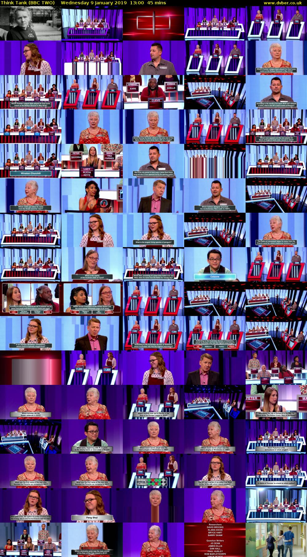 Think Tank (BBC TWO) Wednesday 9 January 2019 13:00 - 13:45