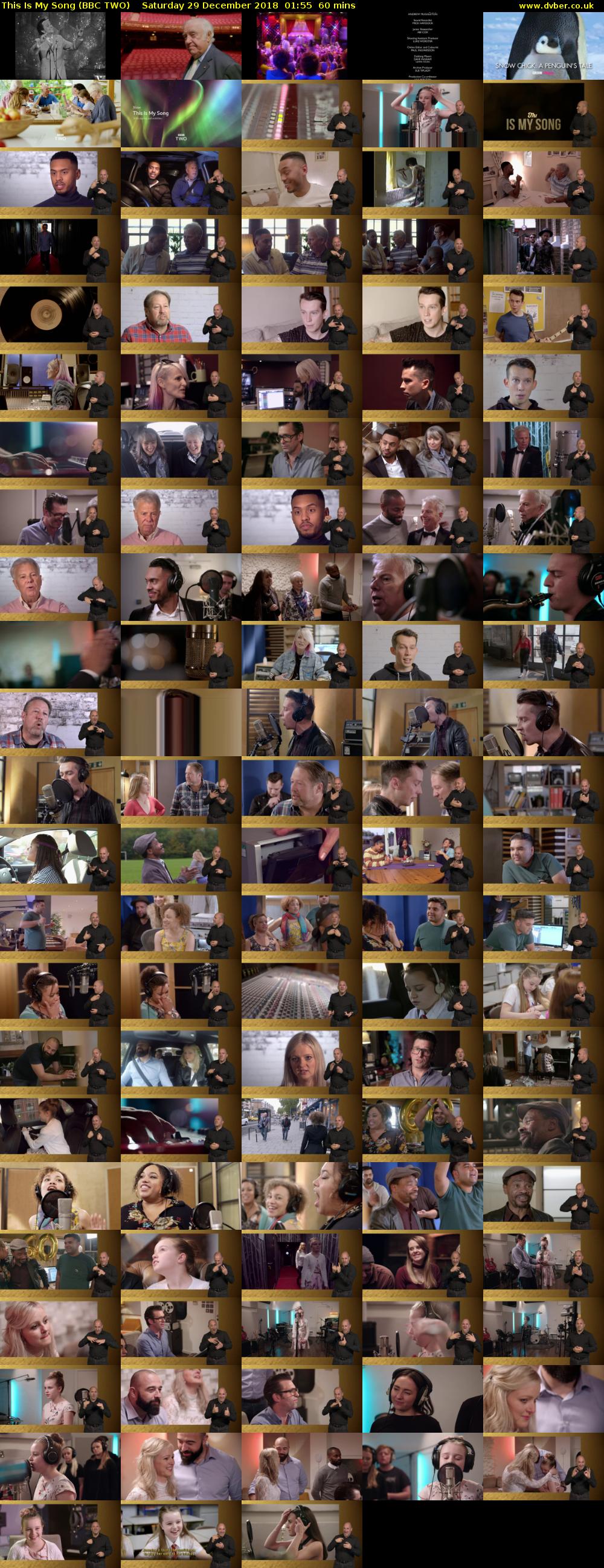 This Is My Song (BBC TWO) Saturday 29 December 2018 01:55 - 02:55