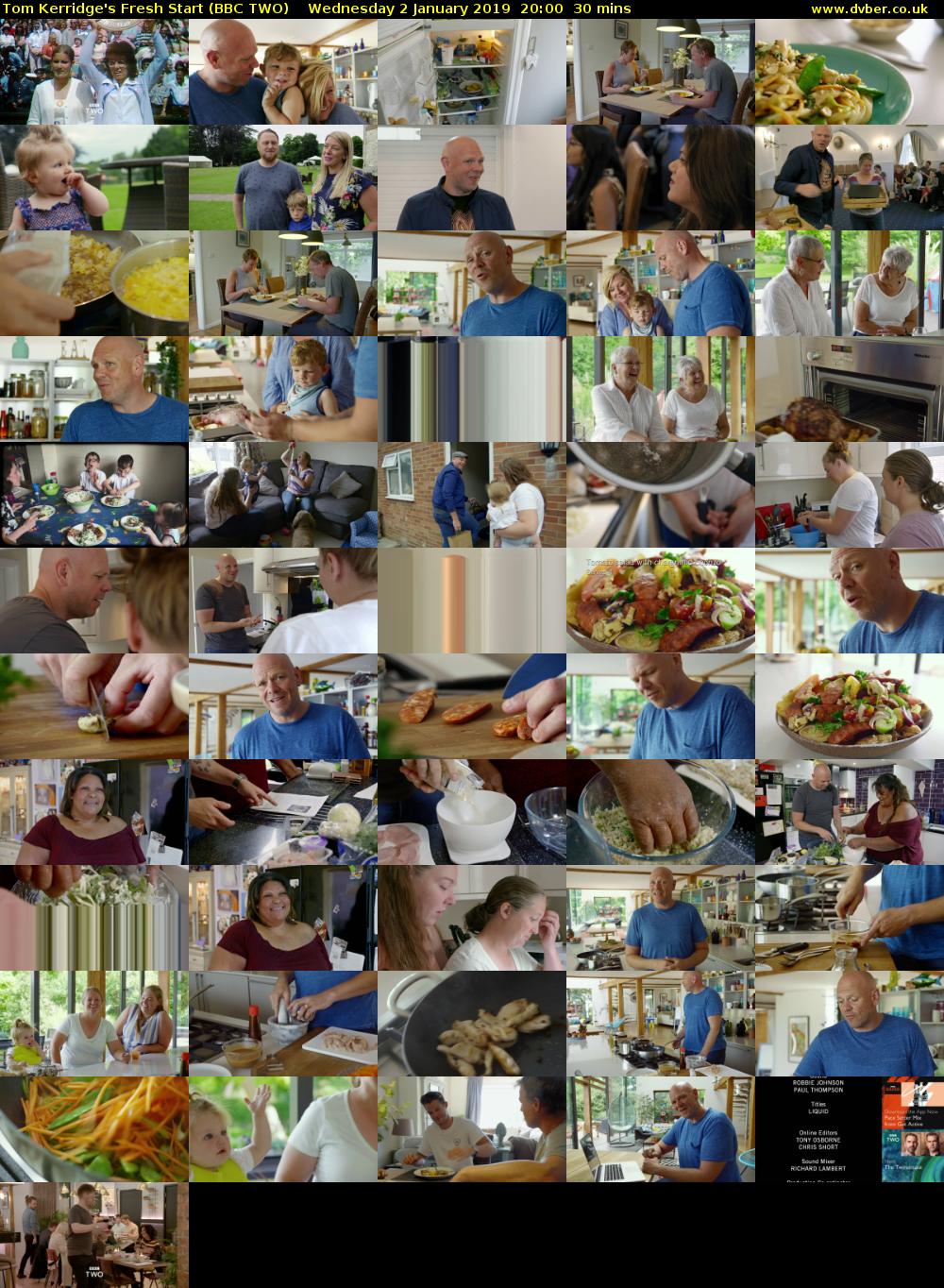 Tom Kerridge's Fresh Start (BBC TWO) Wednesday 2 January 2019 20:00 - 20:30