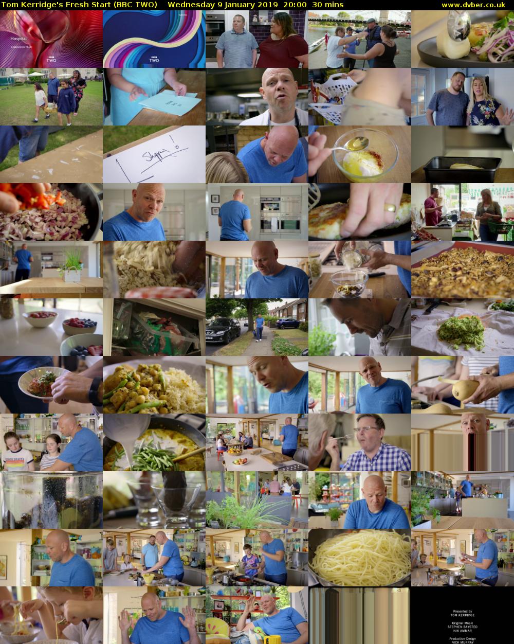 Tom Kerridge's Fresh Start (BBC TWO) Wednesday 9 January 2019 20:00 - 20:30