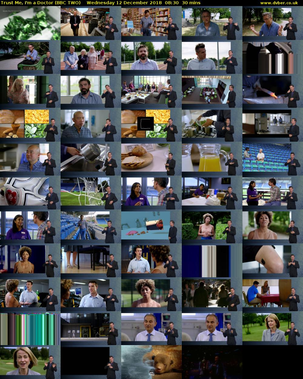 Trust Me, I'm a Doctor (BBC TWO) Wednesday 12 December 2018 08:30 - 09:00