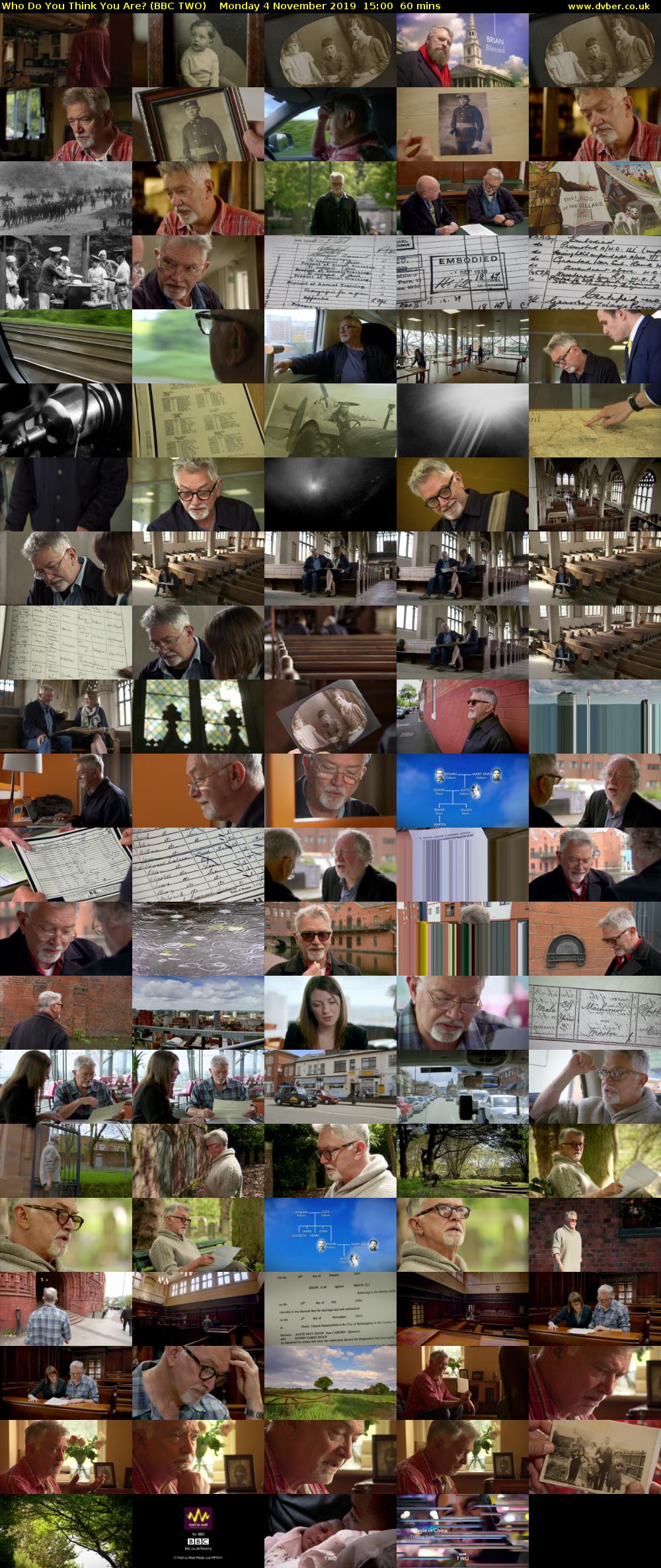 Who Do You Think You Are? (BBC TWO) Monday 4 November 2019 15:00 - 16:00
