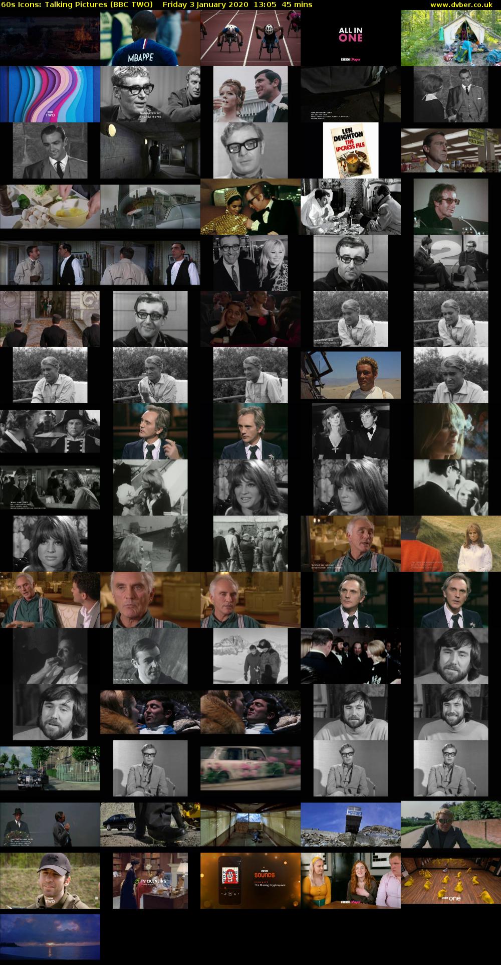 60s Icons: Talking Pictures (BBC TWO) Friday 3 January 2020 13:05 - 13:50