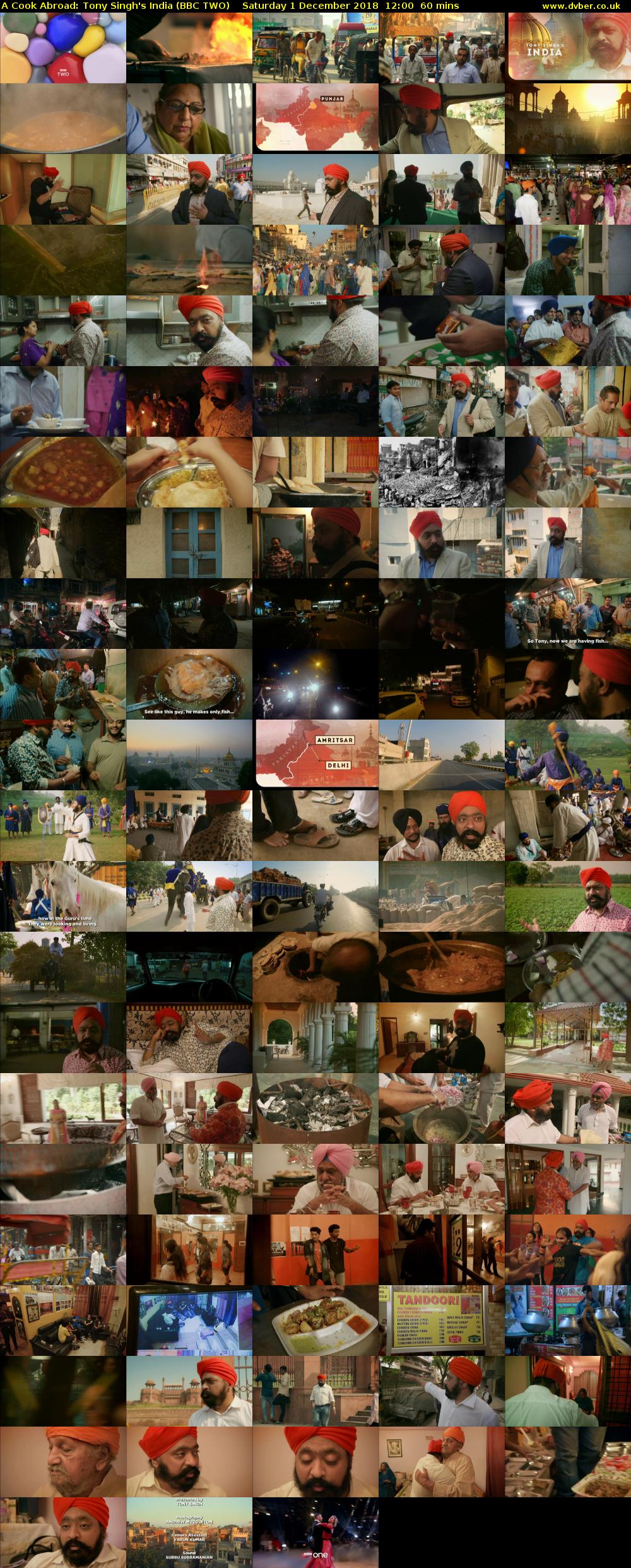 A Cook Abroad: Tony Singh's India (BBC TWO) Saturday 1 December 2018 12:00 - 13:00