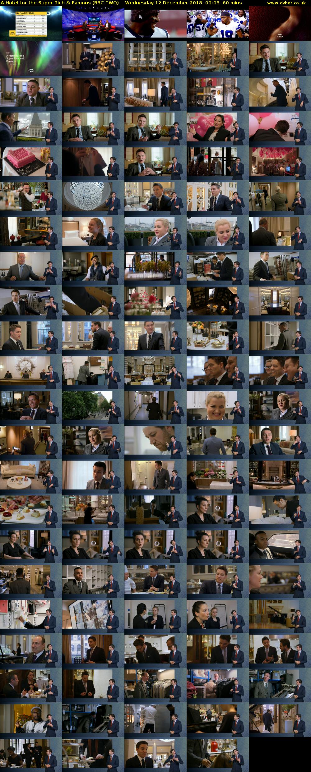 A Hotel for the Super Rich & Famous (BBC TWO) Wednesday 12 December 2018 00:05 - 01:05