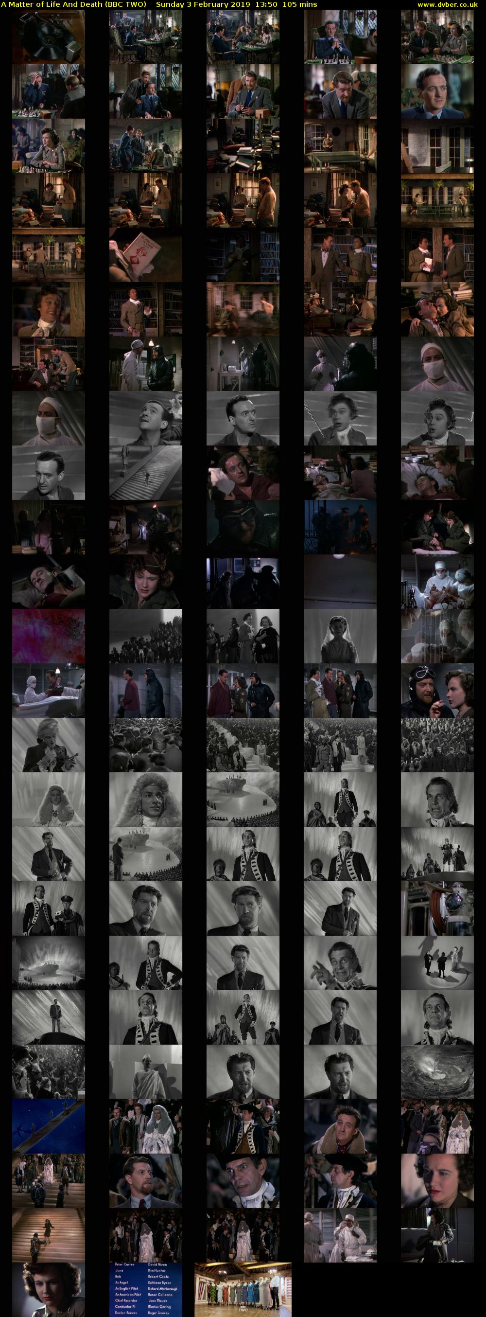 A Matter of Life And Death (BBC TWO) Sunday 3 February 2019 13:50 - 15:35