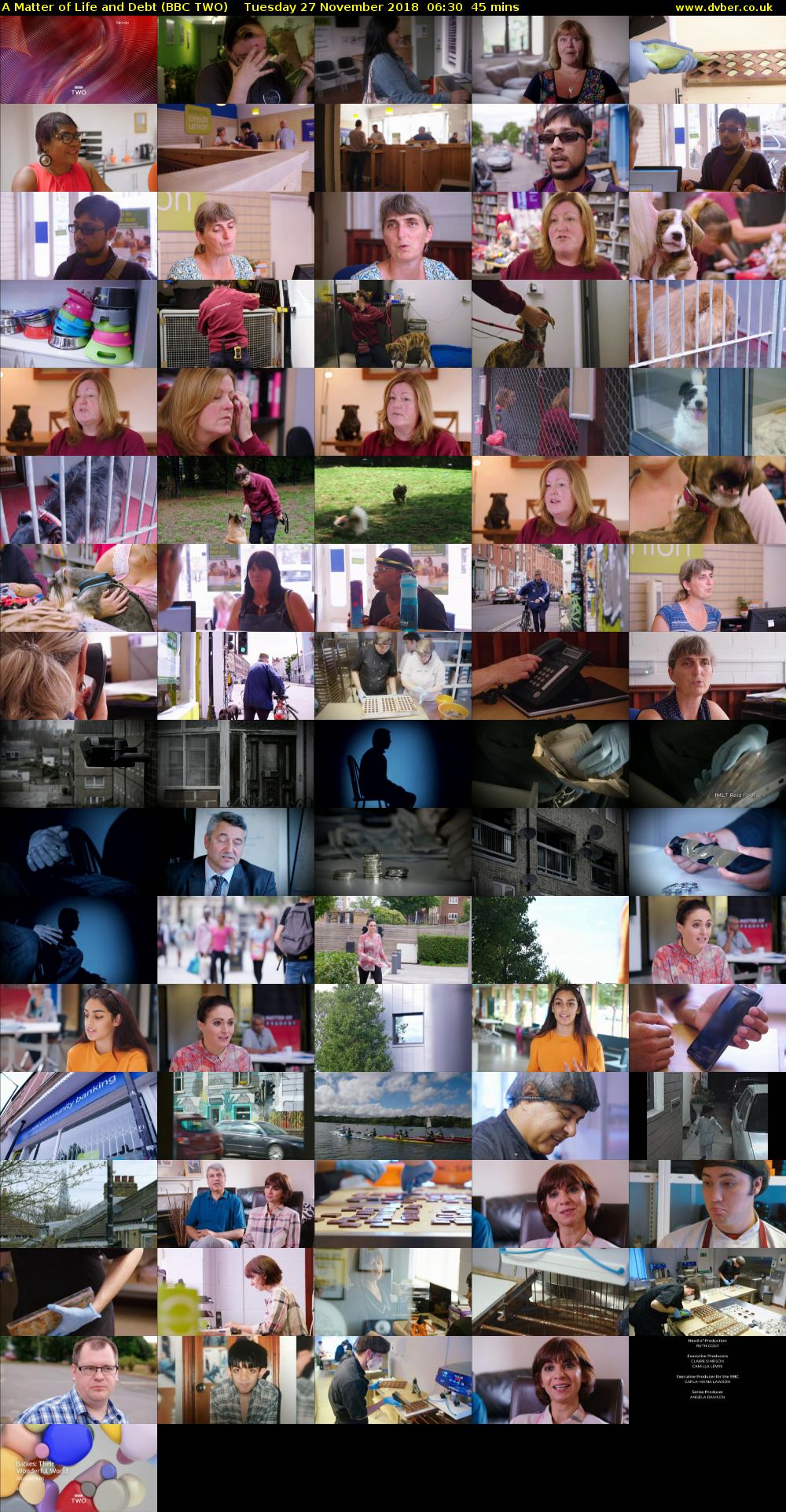 A Matter of Life and Debt (BBC TWO) Tuesday 27 November 2018 06:30 - 07:15