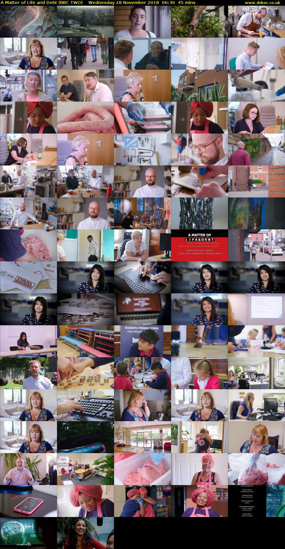 A Matter of Life and Debt (BBC TWO) Wednesday 28 November 2018 06:30 - 07:15