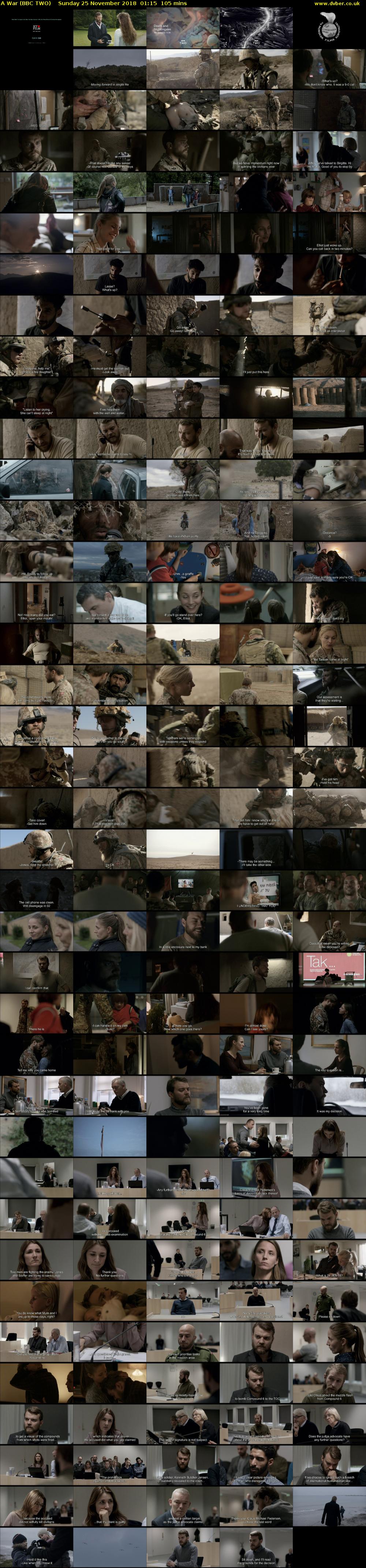 A War (BBC TWO) Sunday 25 November 2018 01:15 - 03:00