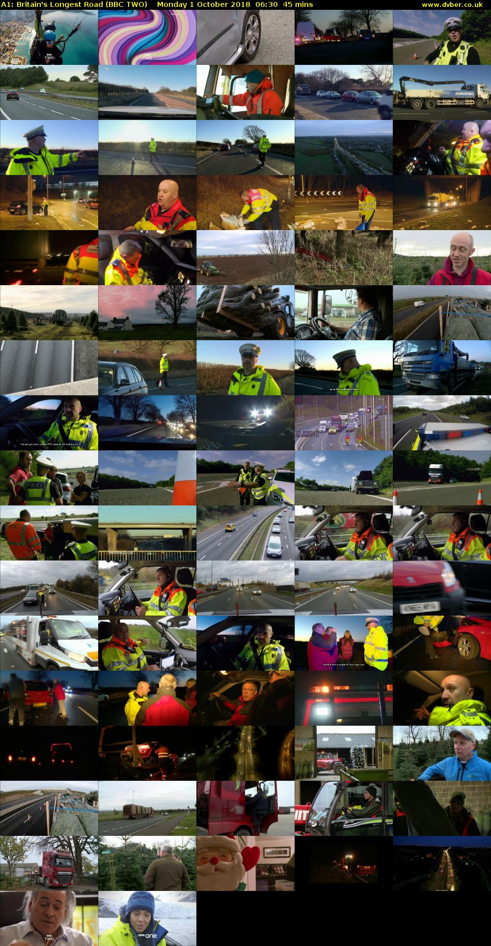 A1: Britain's Longest Road (BBC TWO) Monday 1 October 2018 06:30 - 07:15