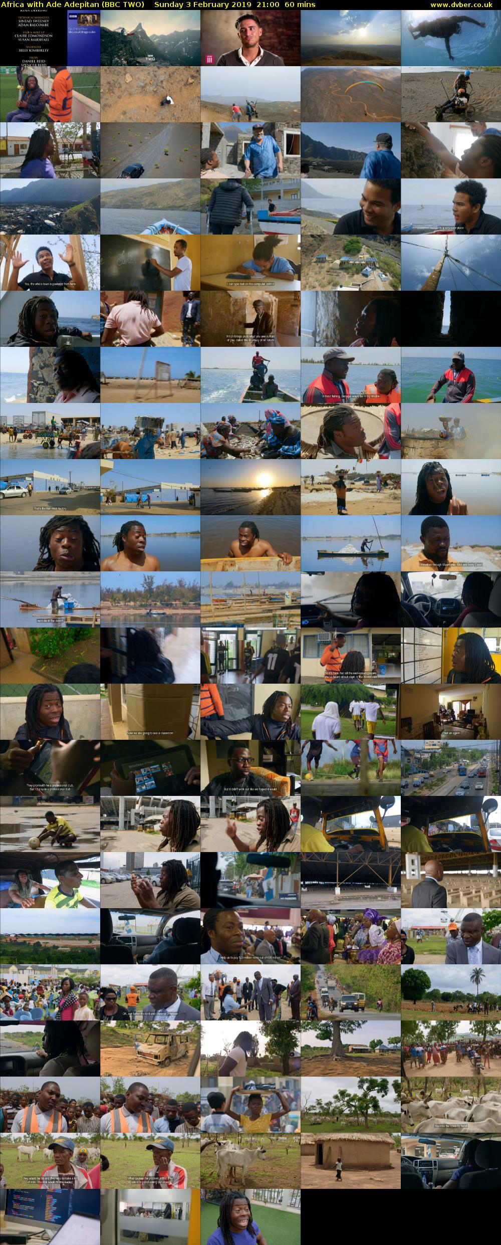 Africa with Ade Adepitan (BBC TWO) Sunday 3 February 2019 21:00 - 22:00