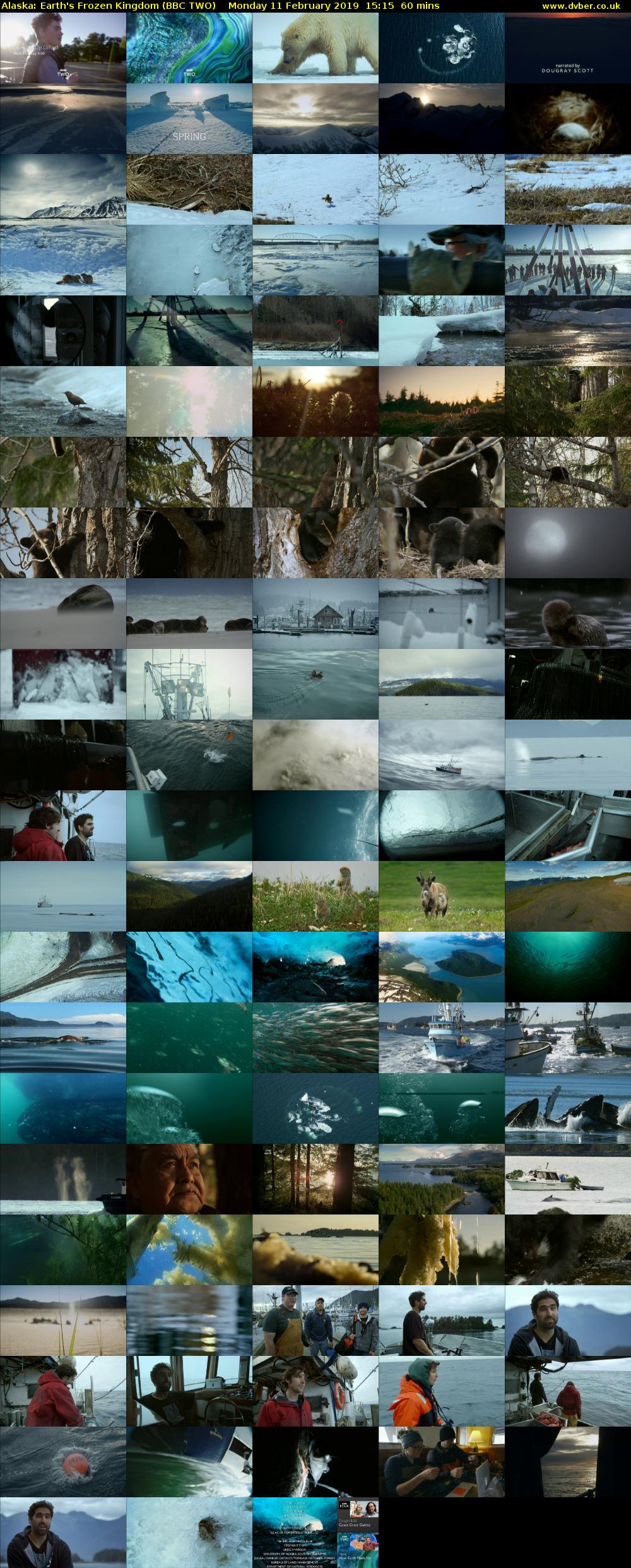 Alaska: Earth's Frozen Kingdom (BBC TWO) Monday 11 February 2019 15:15 - 16:15