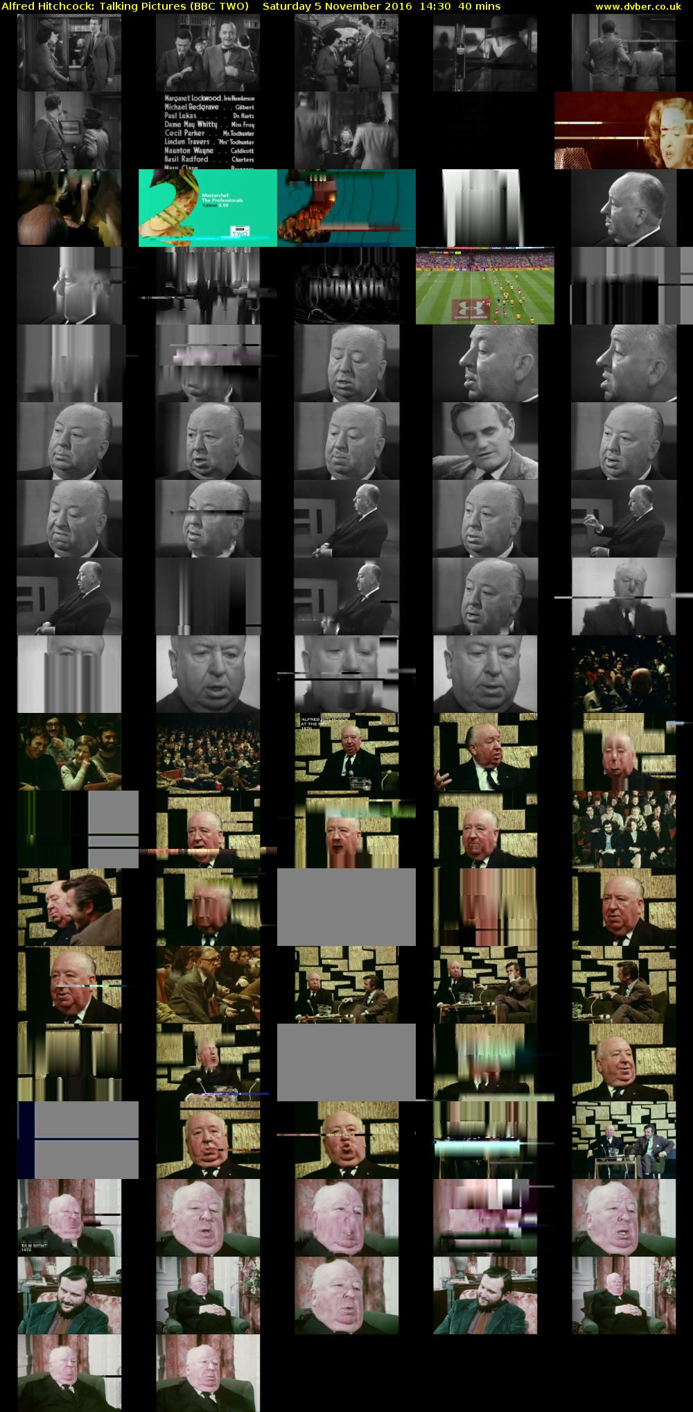 Alfred Hitchcock: Talking Pictures (BBC TWO) Saturday 5 November 2016 14:30 - 15:10