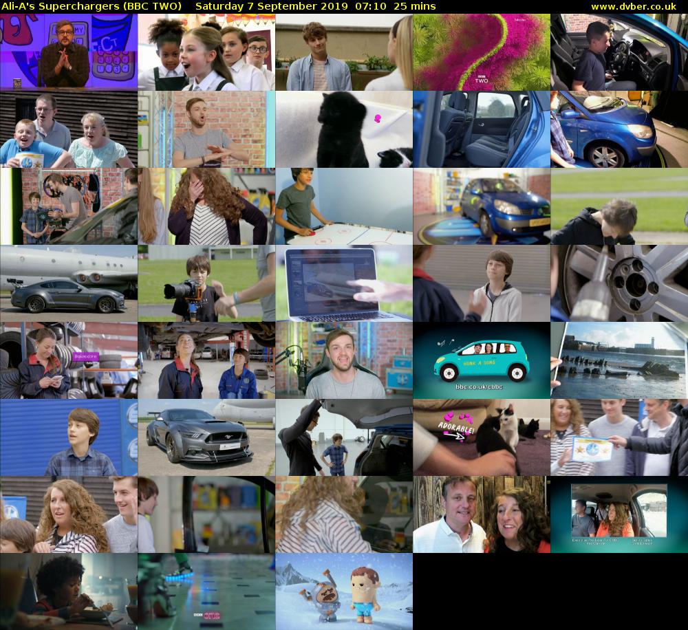 Ali-A's Superchargers (BBC TWO) Saturday 7 September 2019 07:10 - 07:35