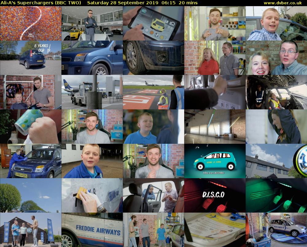 Ali-A's Superchargers (BBC TWO) Saturday 28 September 2019 06:15 - 06:35
