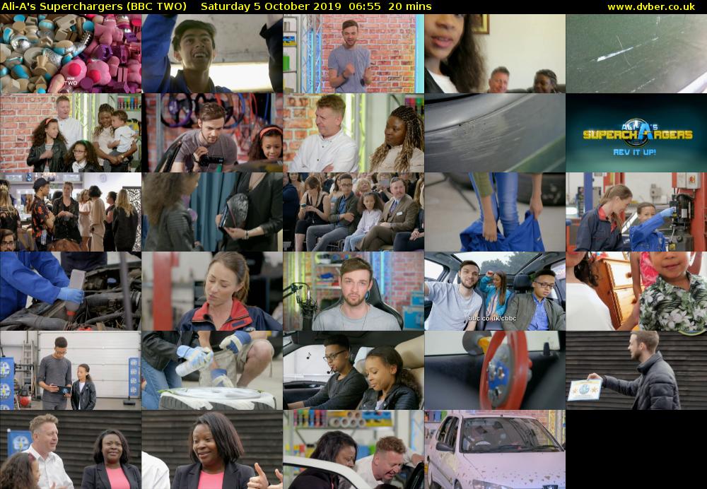 Ali-A's Superchargers (BBC TWO) Saturday 5 October 2019 06:55 - 07:15