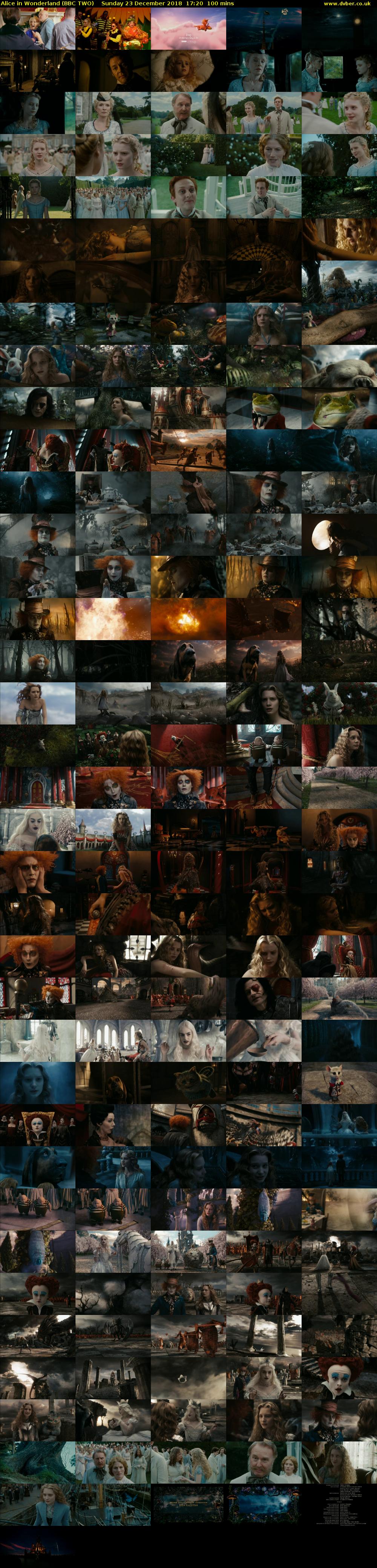 Alice in Wonderland (BBC TWO) Sunday 23 December 2018 17:20 - 19:00