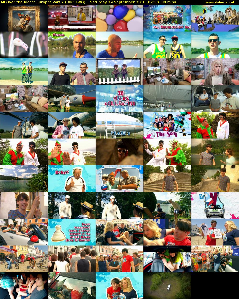 All Over the Place: Europe: Part 2 (BBC TWO) Saturday 29 September 2018 07:30 - 08:00