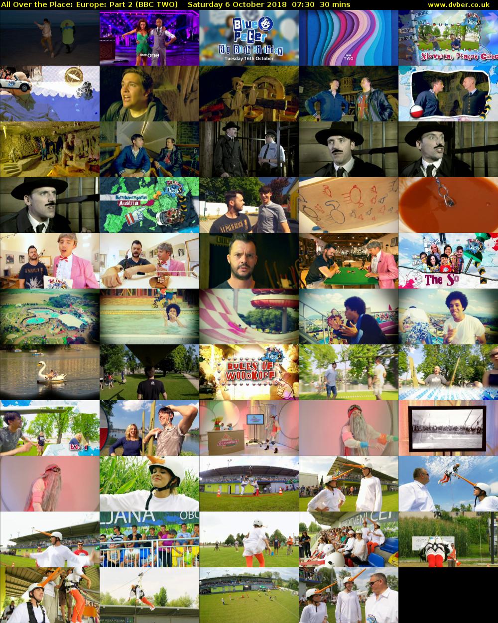 All Over the Place: Europe: Part 2 (BBC TWO) Saturday 6 October 2018 07:30 - 08:00