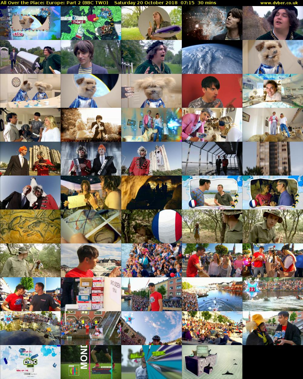 All Over the Place: Europe: Part 2 (BBC TWO) Saturday 20 October 2018 07:15 - 07:45