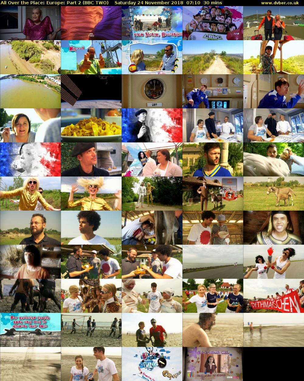 All Over the Place: Europe: Part 2 (BBC TWO) Saturday 24 November 2018 07:10 - 07:40