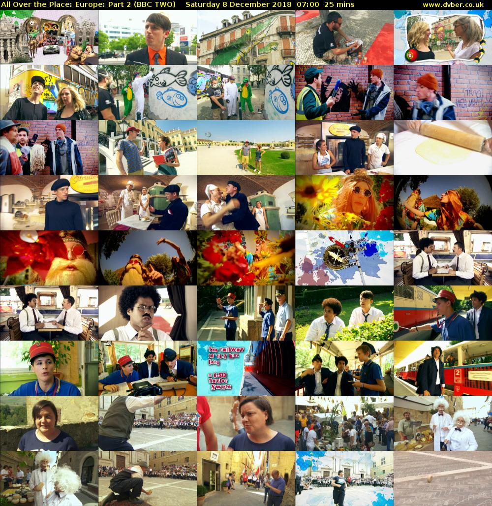 All Over the Place: Europe: Part 2 (BBC TWO) Saturday 8 December 2018 07:00 - 07:25