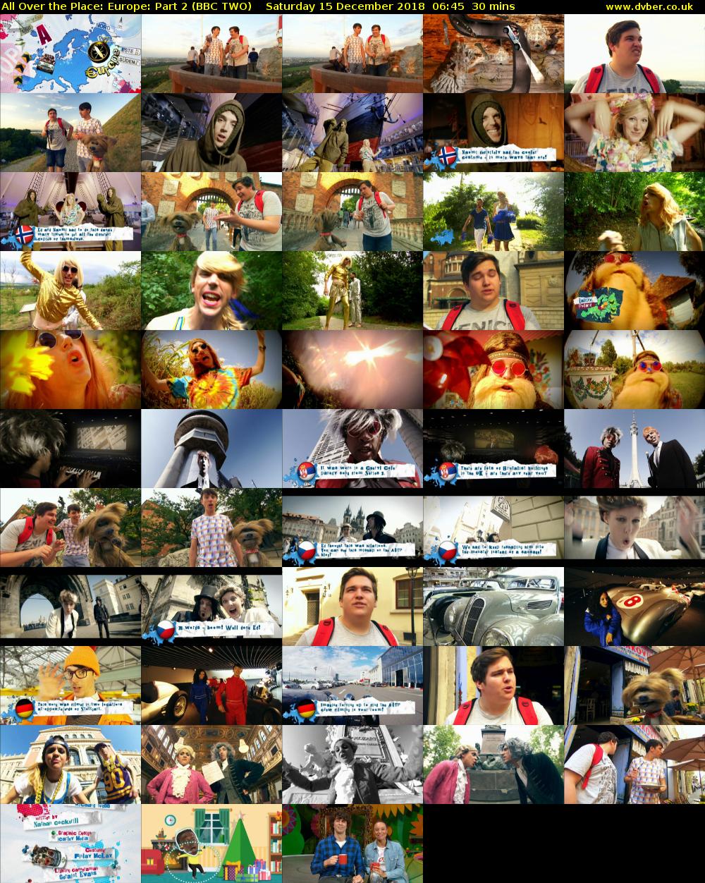 All Over the Place: Europe: Part 2 (BBC TWO) Saturday 15 December 2018 06:45 - 07:15