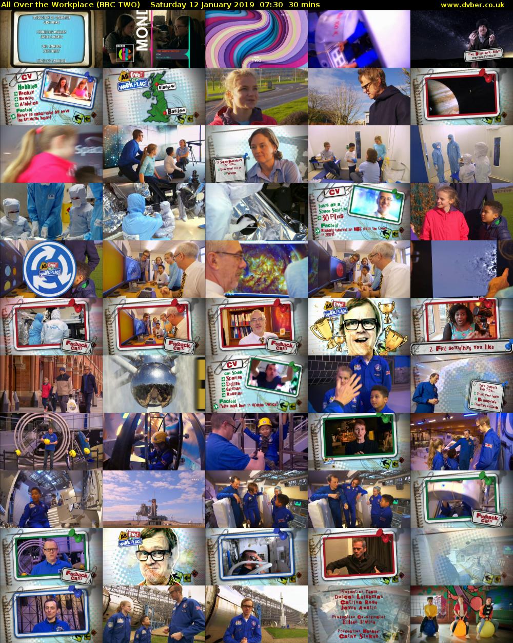 All Over the Workplace (BBC TWO) Saturday 12 January 2019 07:30 - 08:00